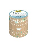 Tиксо WASHI TAPE, крафт хартия, Рожден ден II