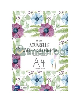Скицник за акварелни картини, A4, 160 гр, 20 листа