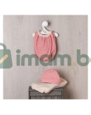 Дрехи за кукла Мария, 43 см - коралово боди, шапка и одеалце Дрехи за кукла Мария, 43 см - коралово боди, шапка и одеалце