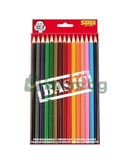 Цветни моливи - 15 бр. BASIC