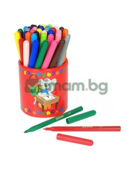 Флумастeри с моливник - 42 бр.