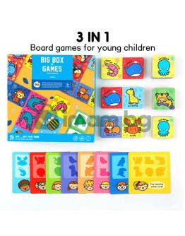 Компллект игри за най-малките, Сладки животни, 3 в 1
