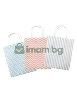 Крафт подаръчна торбичка BASIC, 115 гр, 18 x 21 x 8 см (3)