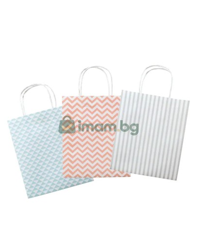 Крафт подаръчна торбичка BASIC, 115 гр, 18 x 21 x 8 см (3)