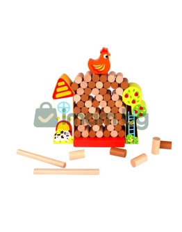 Игра за баланс и координация, Спаси кокошката