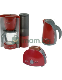 Детски комплект за закуска Bosch, с тостер, кана и кафе машина