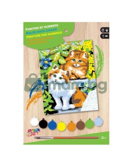 Рисуване по номера с акрилни бои, Котки