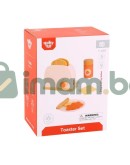 Дървен тостер с продукти за закуска Дървен тостер с продукти за закуска