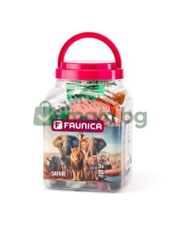 Диви животни - фигурки за игра в кофа, 30 части
