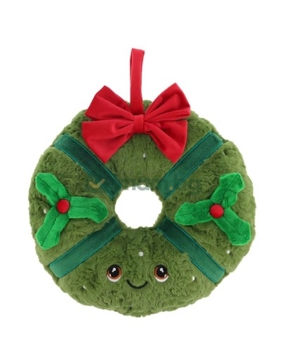 Keeleco Christmas, Плюшен коледен венец, 30 см, Keel Toys