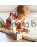 Детски картонени кубчета, 4 броя, Ферма