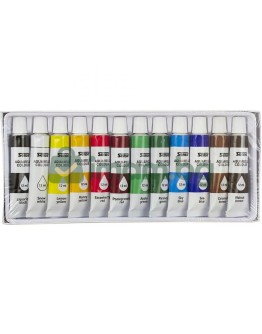 Акварелни бои, 12x12 ml