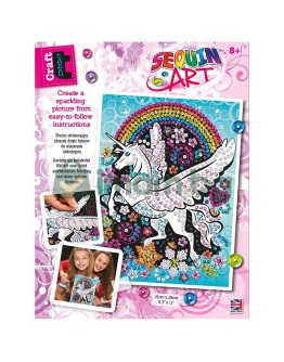 Изкуство с пайети, CRAFT TEEN, Летящ еднорог