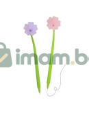 Силиконова гел химикалка с цвете Силиконова гел химикалка с цвете