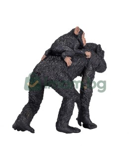 Шимпанзе с бебе