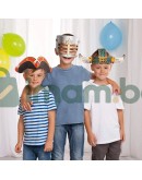 Комплект корони за оцветяване, Приключение, 6 бр. Комплект корони за оцветяване, Приключение, 6 бр.