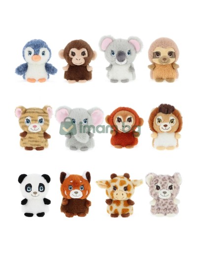 Keeleco Mini Adoptable World, Eкологични малки плюшени играчки, MIX A, 10 см (12)