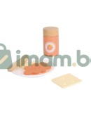 Дървен тостер с продукти за закуска Дървен тостер с продукти за закуска
