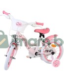 Детски велосипед с помощни колела, Hello Kitty, 14 инча