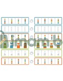 Дървена игра за нанизване и подреждане, Горски животни