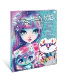 Творческа книга с 15 двустранни флумастера, Оцветявай по номера, Мистерия