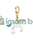 Ключодържател Еднорог, тюркоазен със свити предни крака