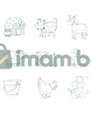 Комплект печати "Животните от фермата" Комплект печати "Животните от фермата"