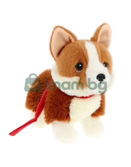 Keeleco Puppy Love, Плюшено кученце корги, с повод, 23 см