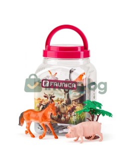 Животните от фермата - фигурки за игра в кофа, 30 части