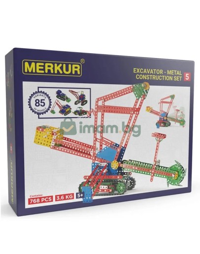 Merkur 5, Строителни машини, 80 модела, 768 части