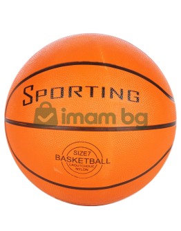 Баскетболна топка Sporting, оранжева, размер 7