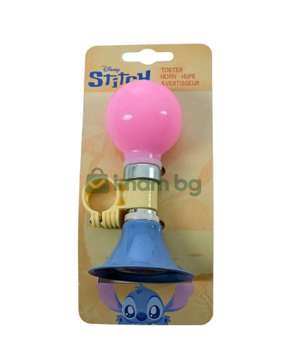 Тромба за детски велосипед, Stich, розово