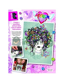 Изкуство с пайети, CRAFT TEEN, Flower girl