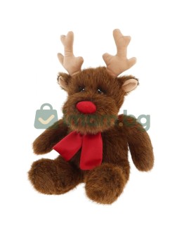 Keeleco Christmas, Плюшен коледен елен Рудолф, 20 см