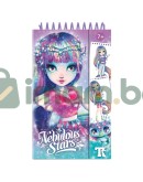 Творческа книга, с моливи и шаблони, Изадора