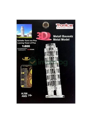 3D метален пъзел, Кулата в Пиза