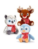 Keeleco Adoptable World, Коледни животни със шалче, 25 см (3) Keeleco Adoptable World, Коледни животни със шалче, 25 см (3)
