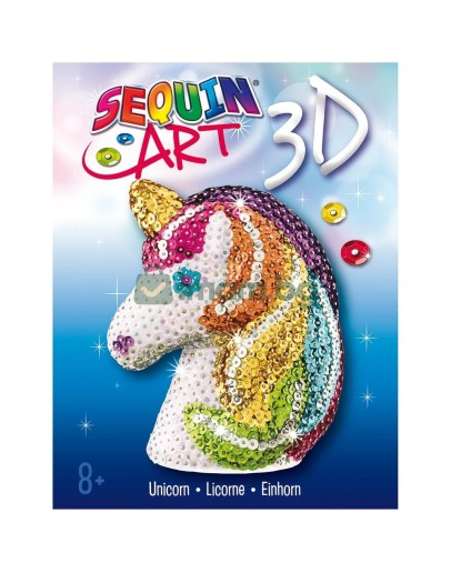 3D фигурка от пайети, Еднорог