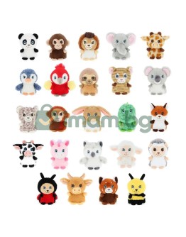 Keeleco Mini Adoptable World, Eкологични малки плюшени играчки, 10 см (24)