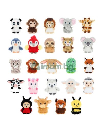 Keeleco Mini Adoptable World, Eкологични малки плюшени играчки, 10 см (24)