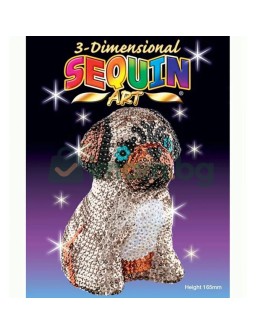 3D фигурка от пайети, Мопс