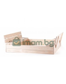 Детски пясъчник с капак и две пейки