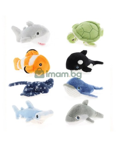 Keeleco, Mалки плюшени играчки, Морски свят, 12 см (8)