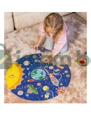 Кръгъл светещ пъзел, 25 XXL части, Космос Кръгъл светещ пъзел, 25 XXL части, Космос
