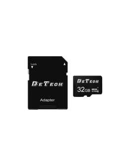Карта памет DeTech Micro SDHC-I 32GB Class 10 Адаптер