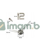 3D голям стенен часовник със стрелки и цифри 3D голям стенен часовник със стрелки и цифри