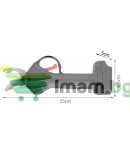 Безжична електрическа ножица за градина с 2 батерии и куфар