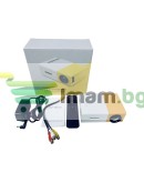 Проектор YG300 Full HD преносим телевизионен проектор USB HDMI дистанционно управление