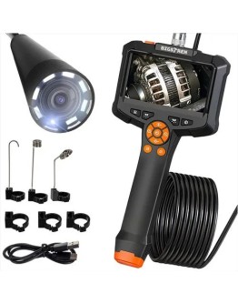 Безжичен ендоскоп с 5 м кабел, Full HD, IP67 и 8 LED инспекционна камера за диагностика