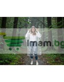 Компактен водоустойчив дъждобран сгъваем в топка с карабинер